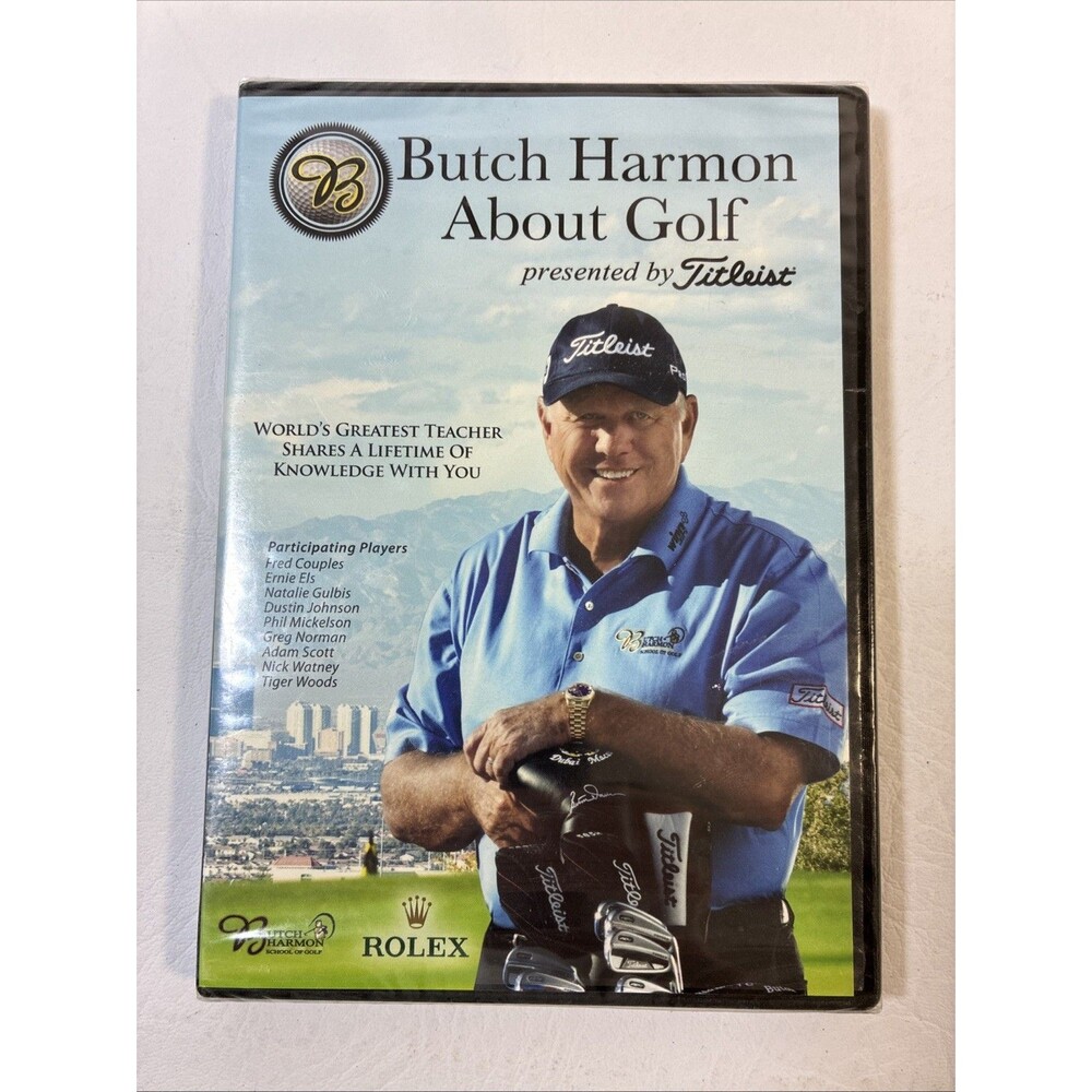 NEW (SEALED) 2 DVD: BUTCH HARMON ABOUT GOLF: PRESENTED BY TITLEIST
